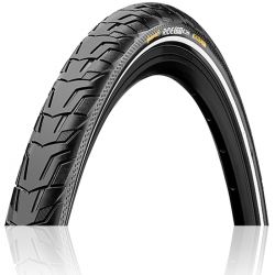 Continental Dæk Ride City Full Black 47-622/700x47c Rigid Refl - Cykeldæk