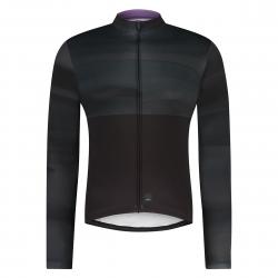 Shimano Vertex L.s. Jersey Printed Black/gray Line L - Cykel jakke