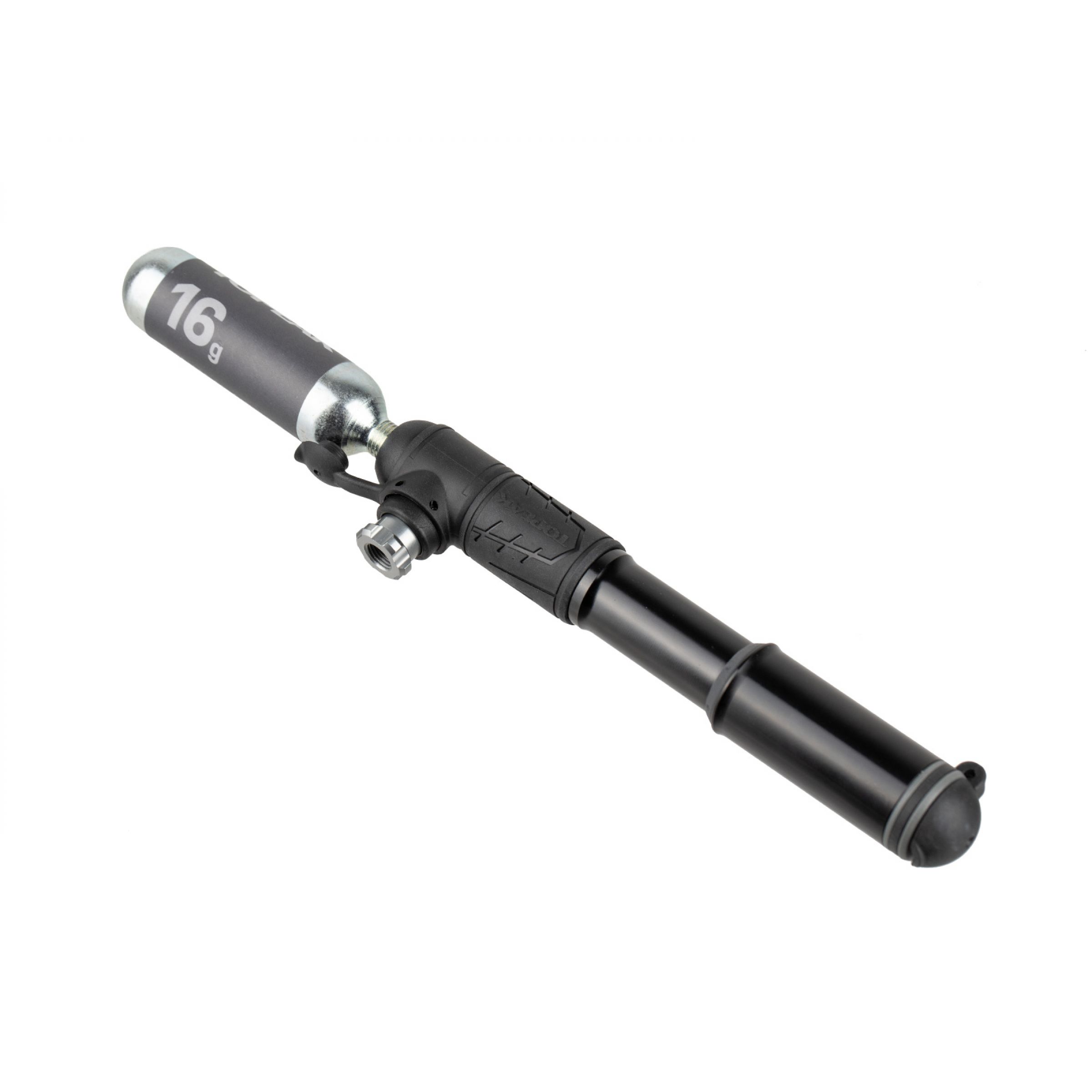 Pompa Topeak Rocket HP Ibrida - CO2 E Manuale - Alta Pressione Per Bici - Nera